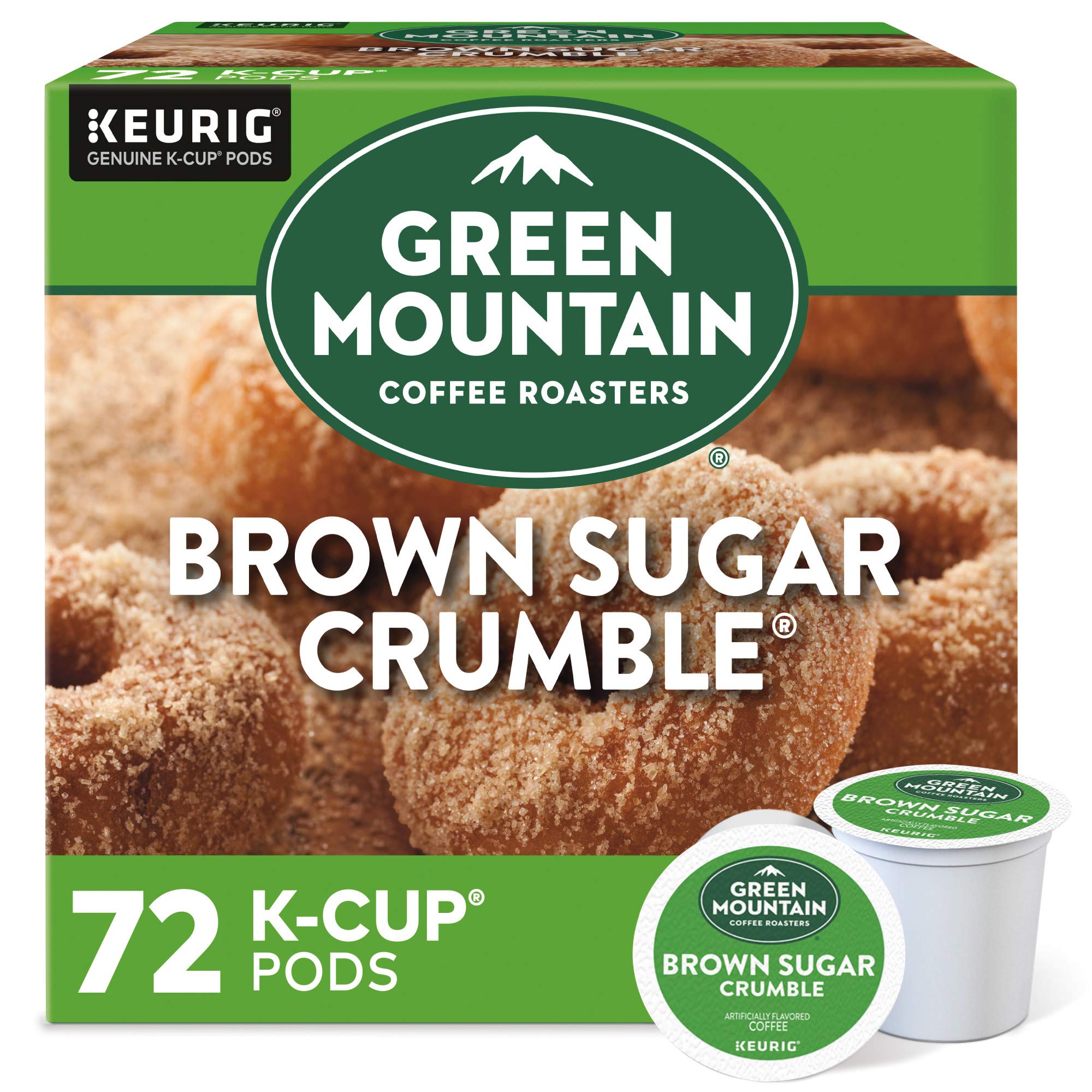Green Mountain Brown Sugar Crumble pod pack for Keurig, convenient flavor in every cup