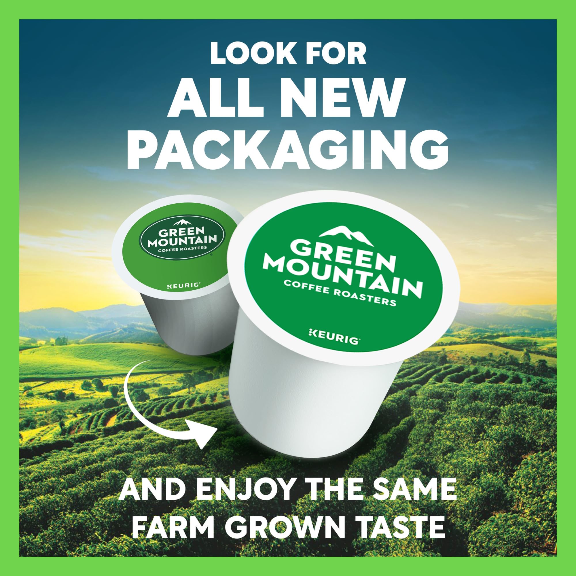 Green Mountain Pistachio Chocolate coffee box showcases a seasonal spring treat