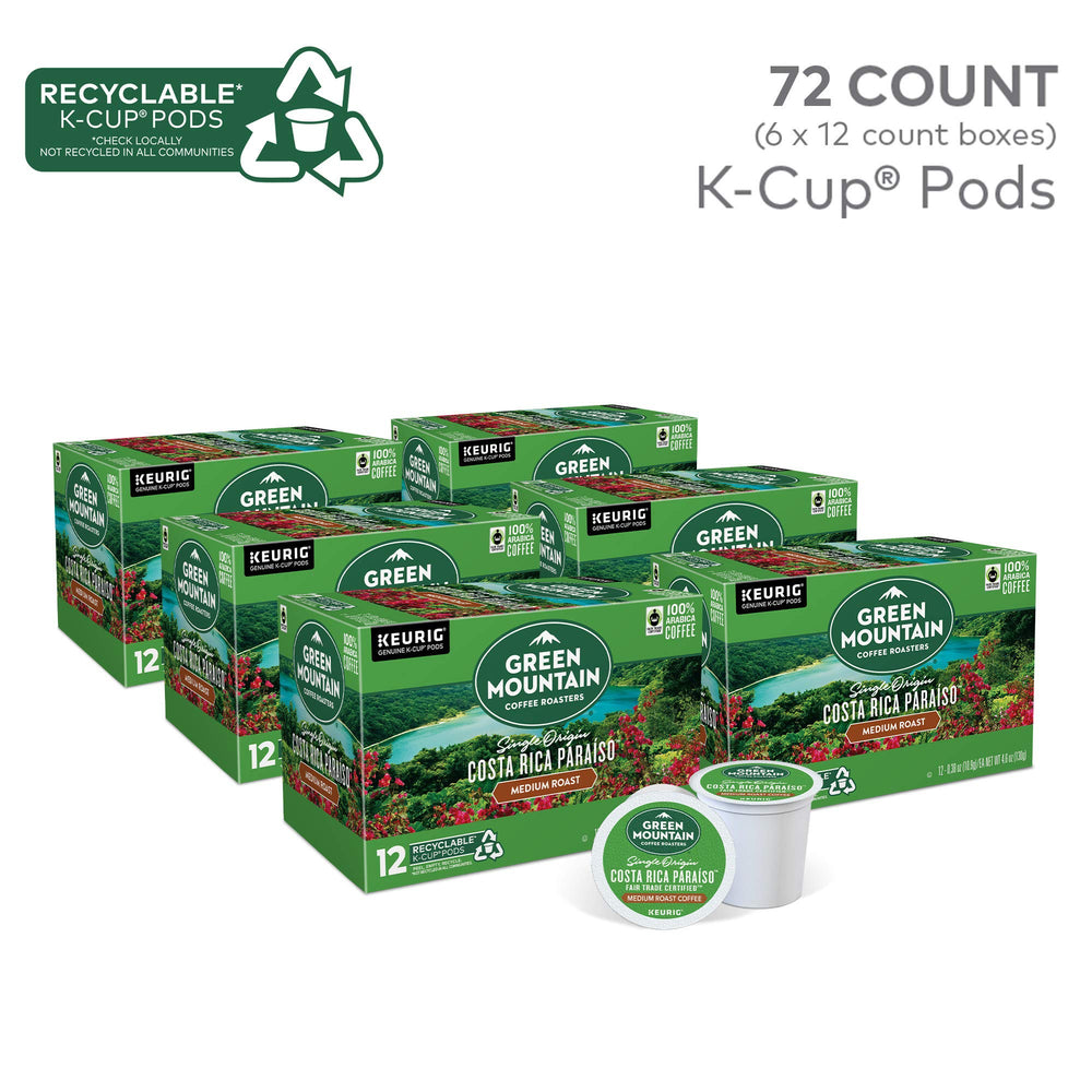 Green Mountain Coffee Roasters Costa Rica Paraiso K-Cup pods aroma hints