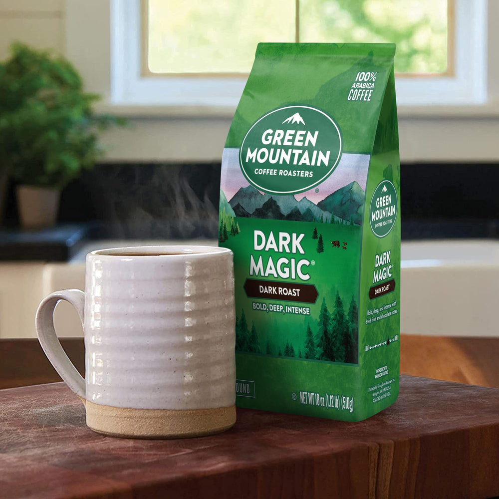 Green Mountain Dark Magic on a mountain trail evokes adventure