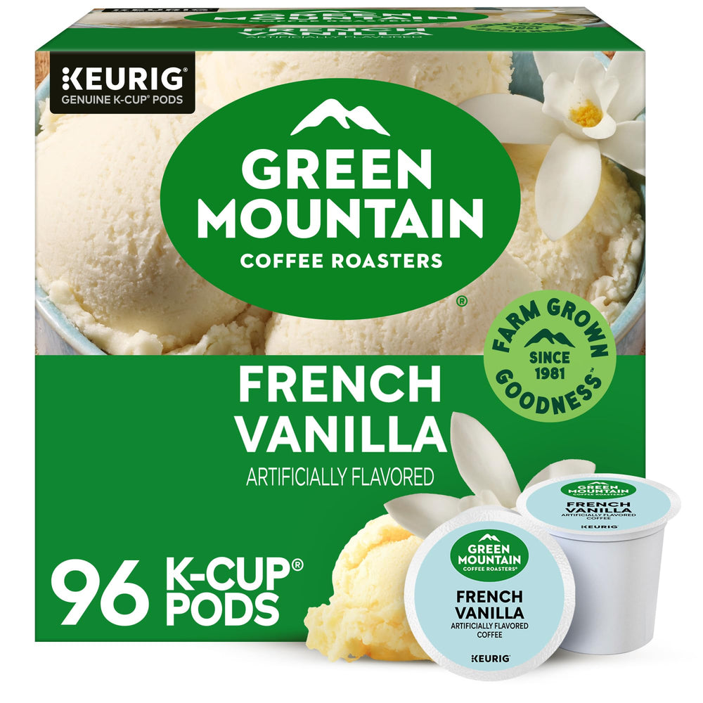 Green Mountain French Vanilla pod for Keurig machines delivering smooth vanilla flavor