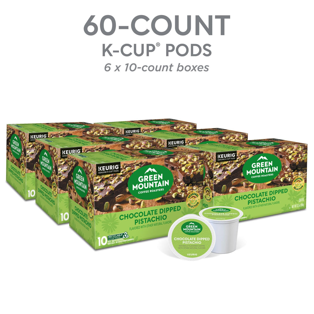 Green Mountain Keurig pod on counter offers convenient single-serve coffee