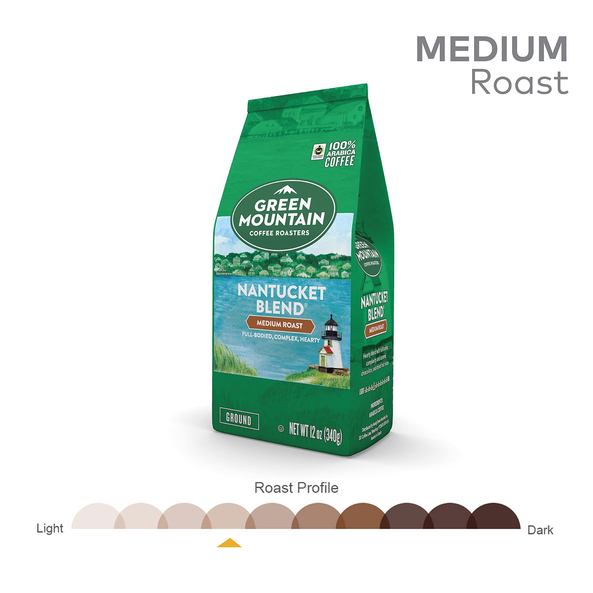 Green Mountain Nantucket Blend bag—sustainably sourced, 100% Arabica for an ethical coffee moment