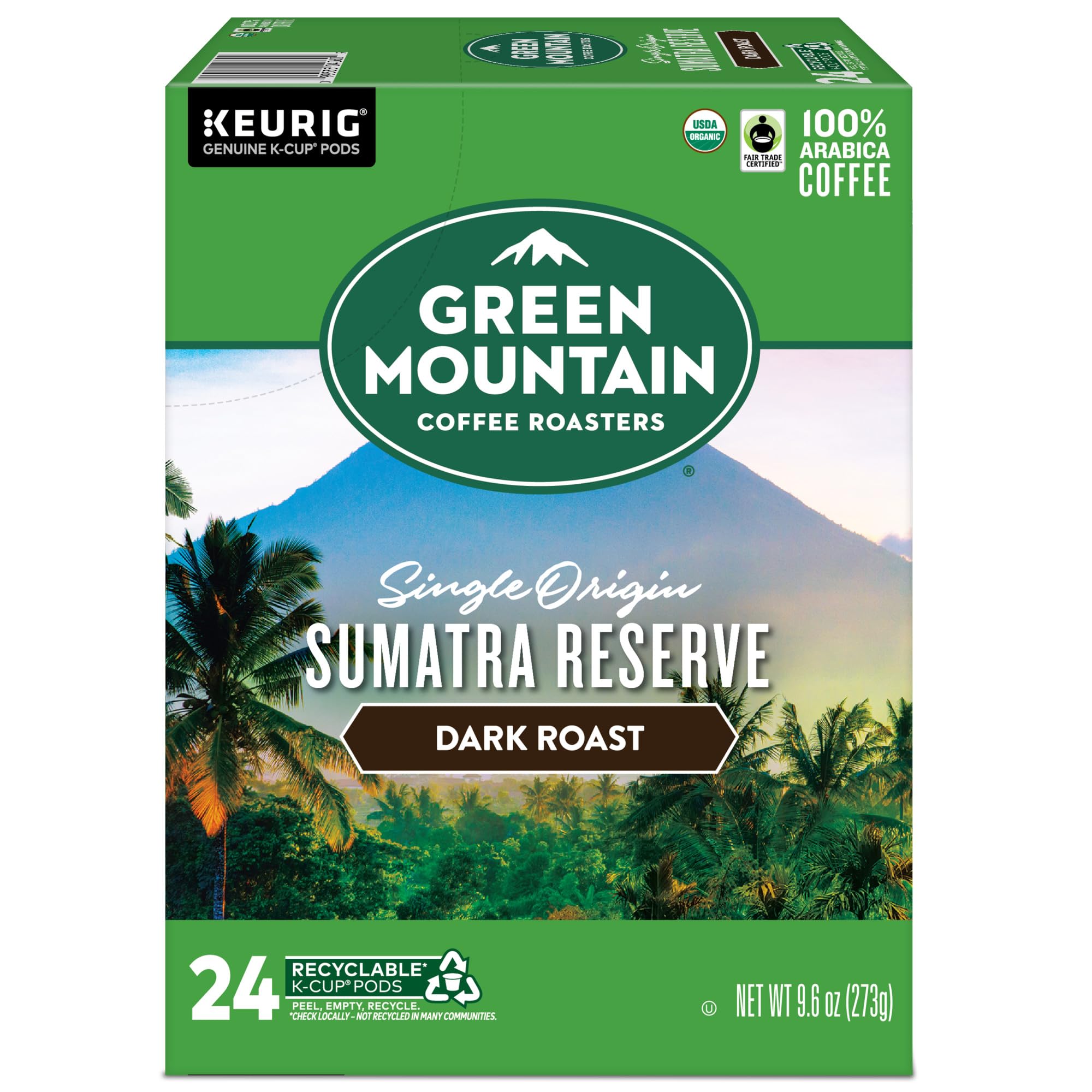 Green Mountain Coffee Roasters Sumatra Reserve Keurig-compatible K-Cup pods