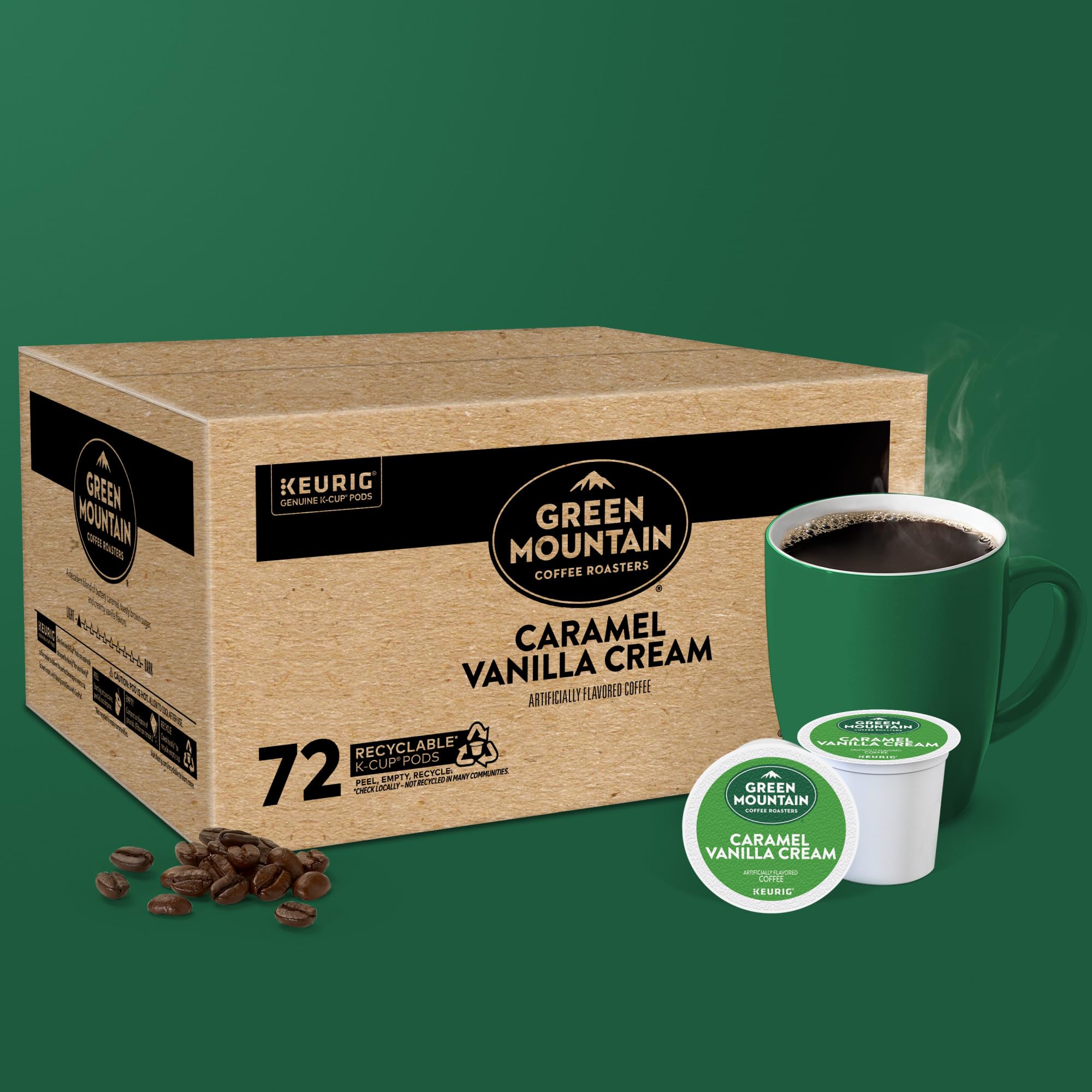 Green Mountain Coffee Roasters sustainably sourced coffee ensures responsible farming and traceable origins.