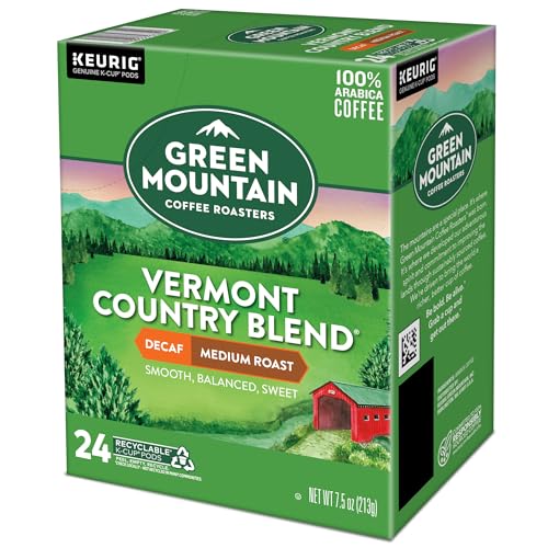 Ready-to-brew Green Mountain Decaf K-Cups for quick afternoon breaks.