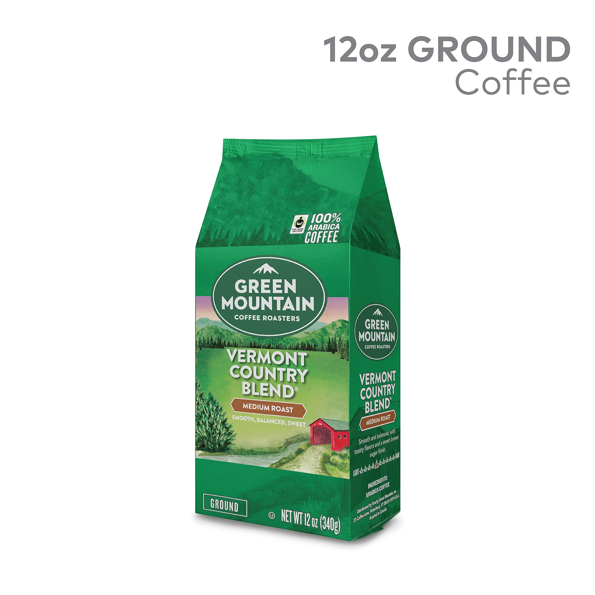 Ground coffee with measuring scoop suggests easy daily ritual