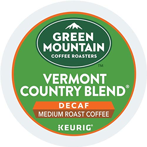 Green Mountain Vermont Country Blend Decaf box set two-pack preserves freshness.