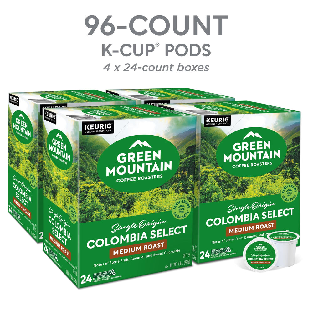 Flavor notes of caramel, cocoa, plums and apricots in Green Mountain Colombia Select.