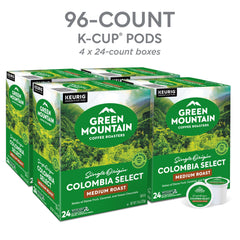 Flavor notes of caramel, cocoa, plums and apricots in Green Mountain Colombia Select.