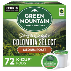 Green Mountain Colombia Select packaging for quick, consistent brews.