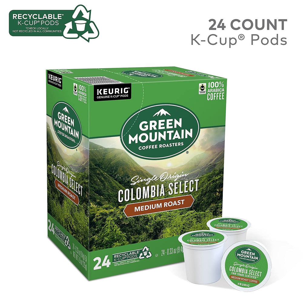 Green Mountain Colombia Select medium-roast K-Cups for Keurig brewers