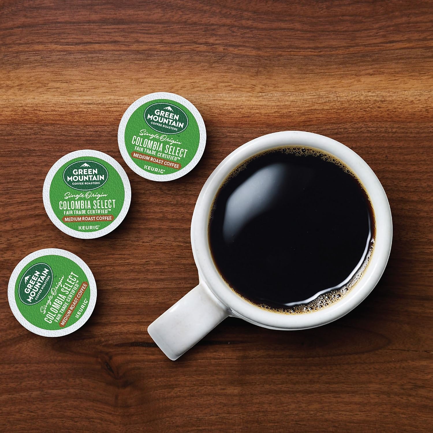 Morning ritual scene with Green Mountain Colombia Select aroma