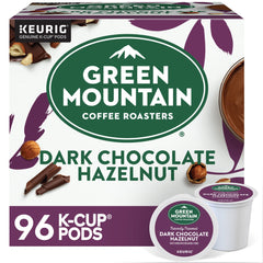 Green Mountain Dark Chocolate Hazelnut K-Cups front view for easy single-serve brewing