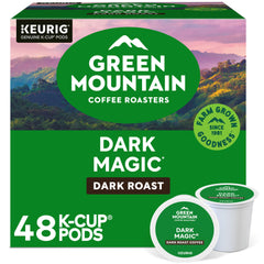 Green Mountain Dark Magic pod pack ready for quick, consistent brews.