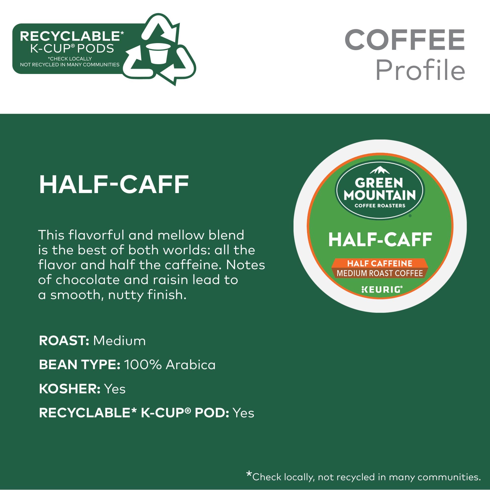 Close-up of Green Mountain coffee beans for rich aroma.