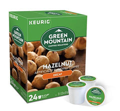 Green Mountain Hazelnut Decaf Keurig pods for quick, consistent single-serve mornings.