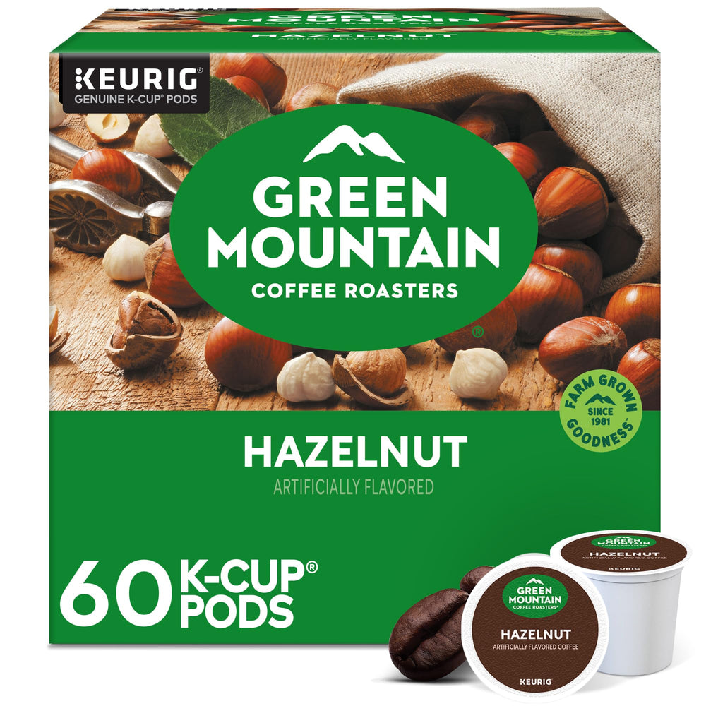 Green Mountain Hazelnut K-Cup pod ready for a quick, flavorful morning