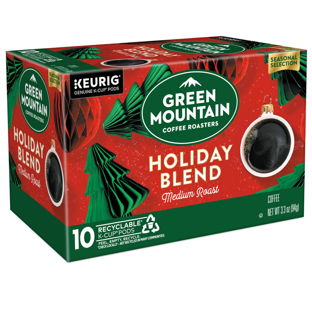 Green Mountain medium roast label indicating balanced flavor.