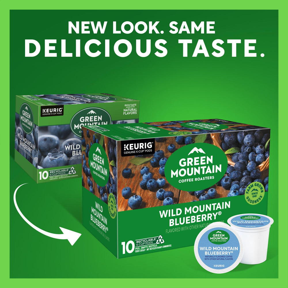 Green Mountain Keurig compatible pods for quick single-serve coffee.