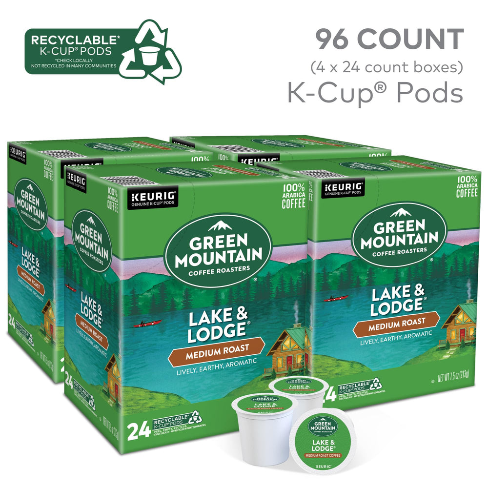 Green Mountain Lake & Lodge K-Cups ready for Keurig single-serve brewing
