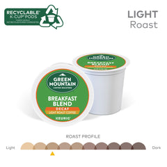 Green Mountain light roast Arabica beans ready to brew