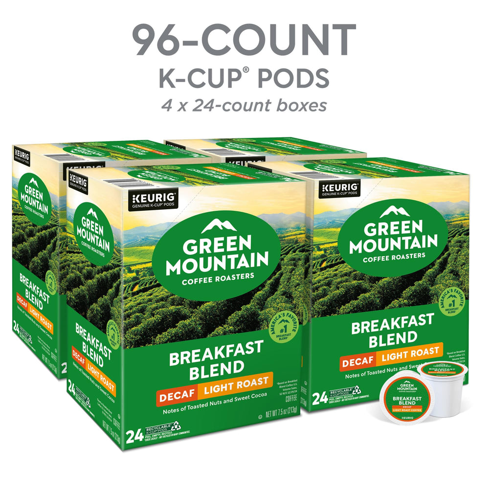Green Mountain Light Roast Decaf offers clean, balanced flavor for easy mornings