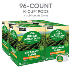Green Mountain Light Roast Decaf offers clean, balanced flavor for easy mornings