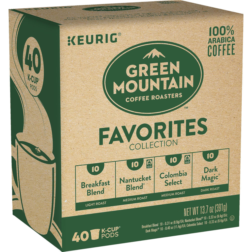 Green Mountain Medium Roast K-Cup pod with smooth body for versatile use.