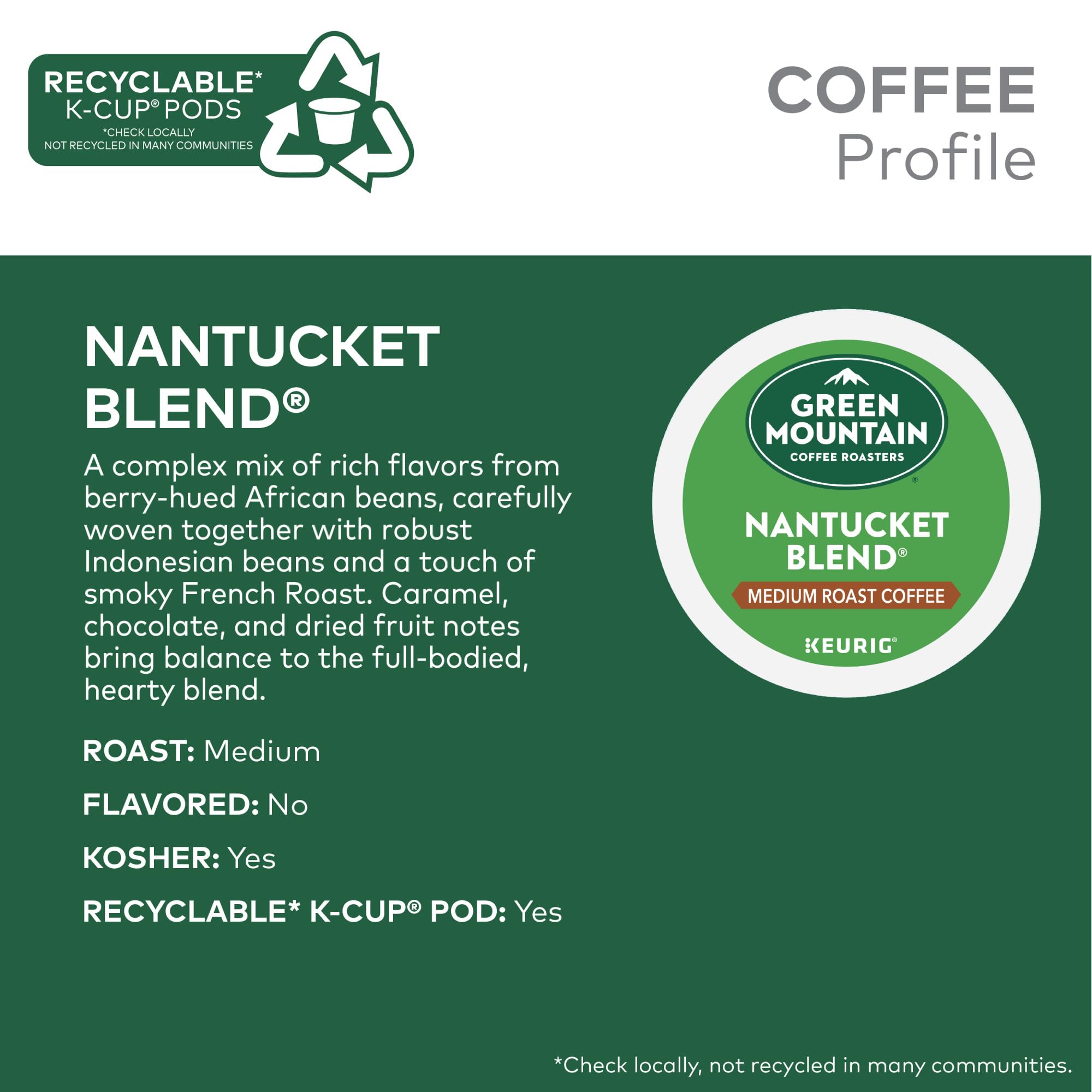 Green Mountain Nantucket Blend brew steam with inviting coffee aroma
