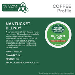 Green Mountain Nantucket Blend brew steam with inviting coffee aroma