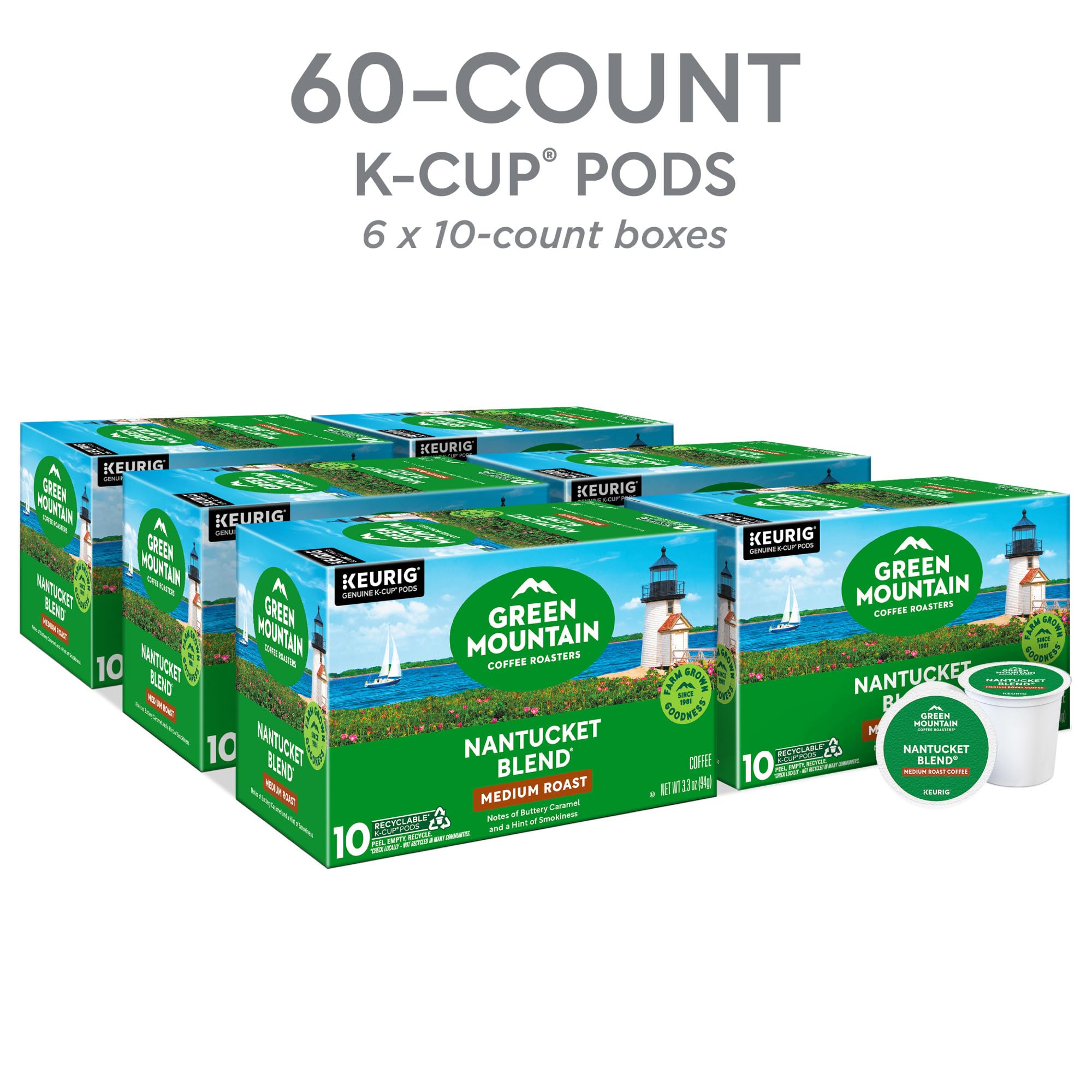 Brewed cup of Green Mountain Nantucket Blend with inviting aroma and smooth finish