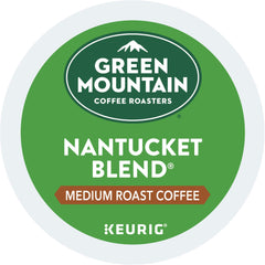 Green Mountain Nantucket Blend coffee beans image highlights rich aroma and complex regional flavors.