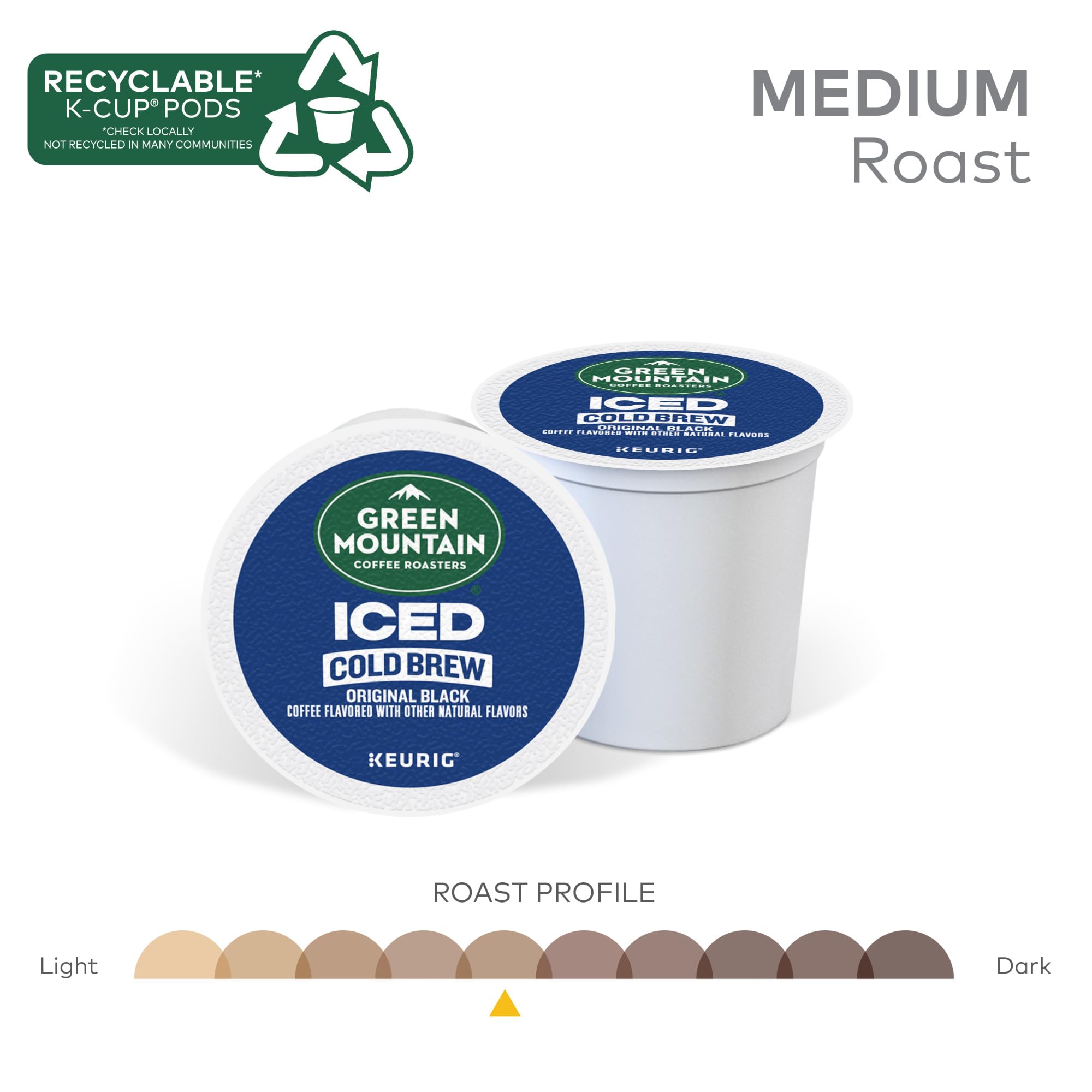 Green Mountain Original Black Iced Cold Brew pour reveals rich chocolate notes.