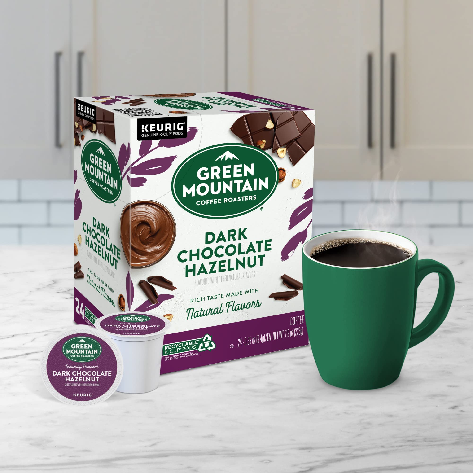 Recyclable K-Cup pods graphic from Green Mountain