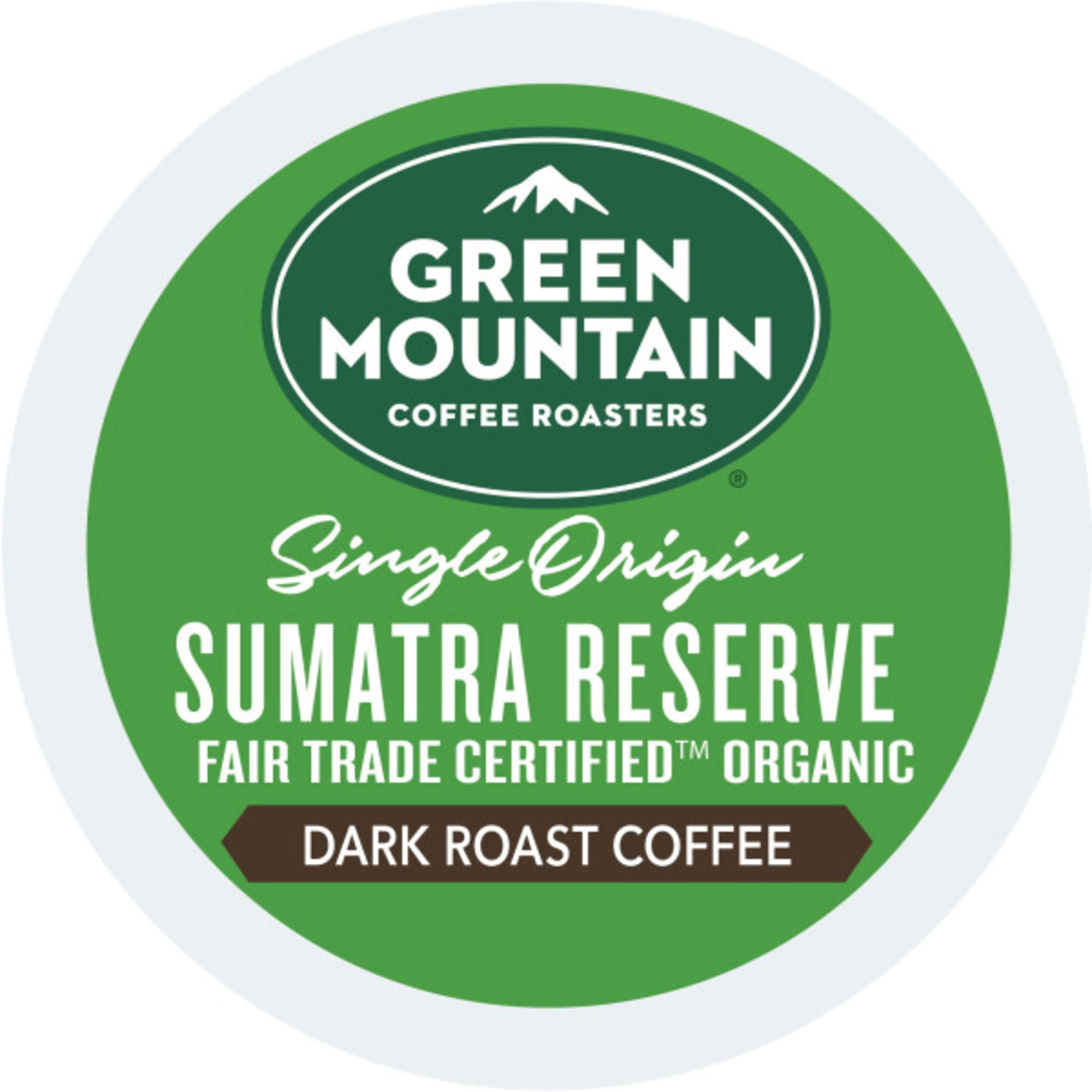 Green Mountain Sumatra Reserve mug and cup ready for a quick brew.