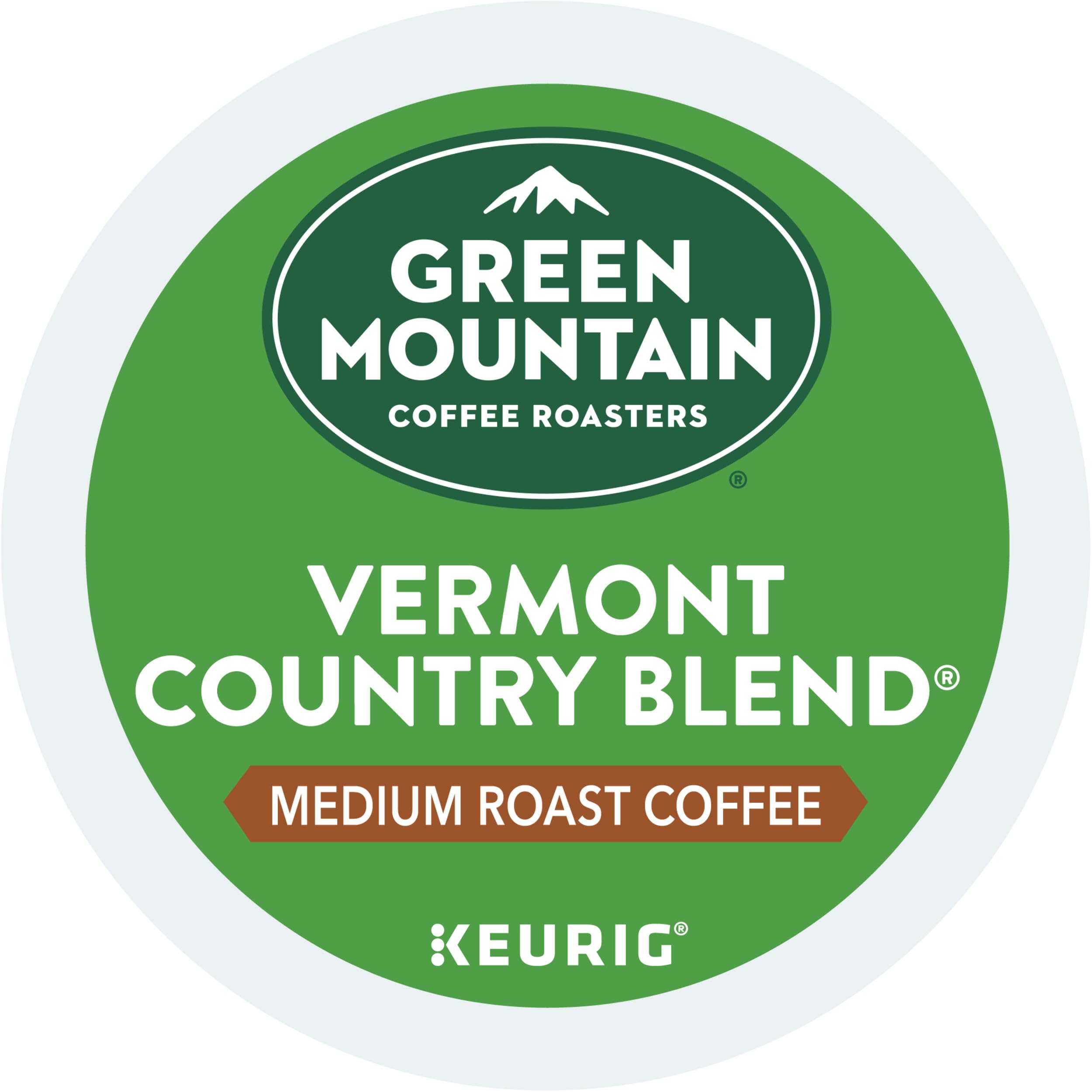 Green Mountain Vermont Country Blend K-Cup box ready for quick, flavorful coffee anytime