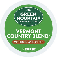 Green Mountain Vermont Country Blend K-Cup box ready for quick, flavorful coffee anytime