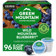 Green Mountain Wild Mountain Blueberry K-Cup pods for a bright morning brew.