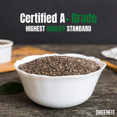 Greenfit non-GMO gluten-free chia seeds highlight gluten-free option.