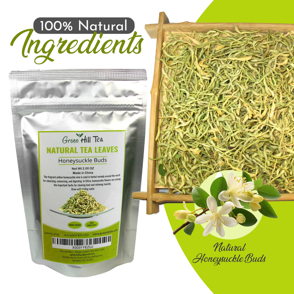 Greenhilltea honeysuckle dried buds packaging display