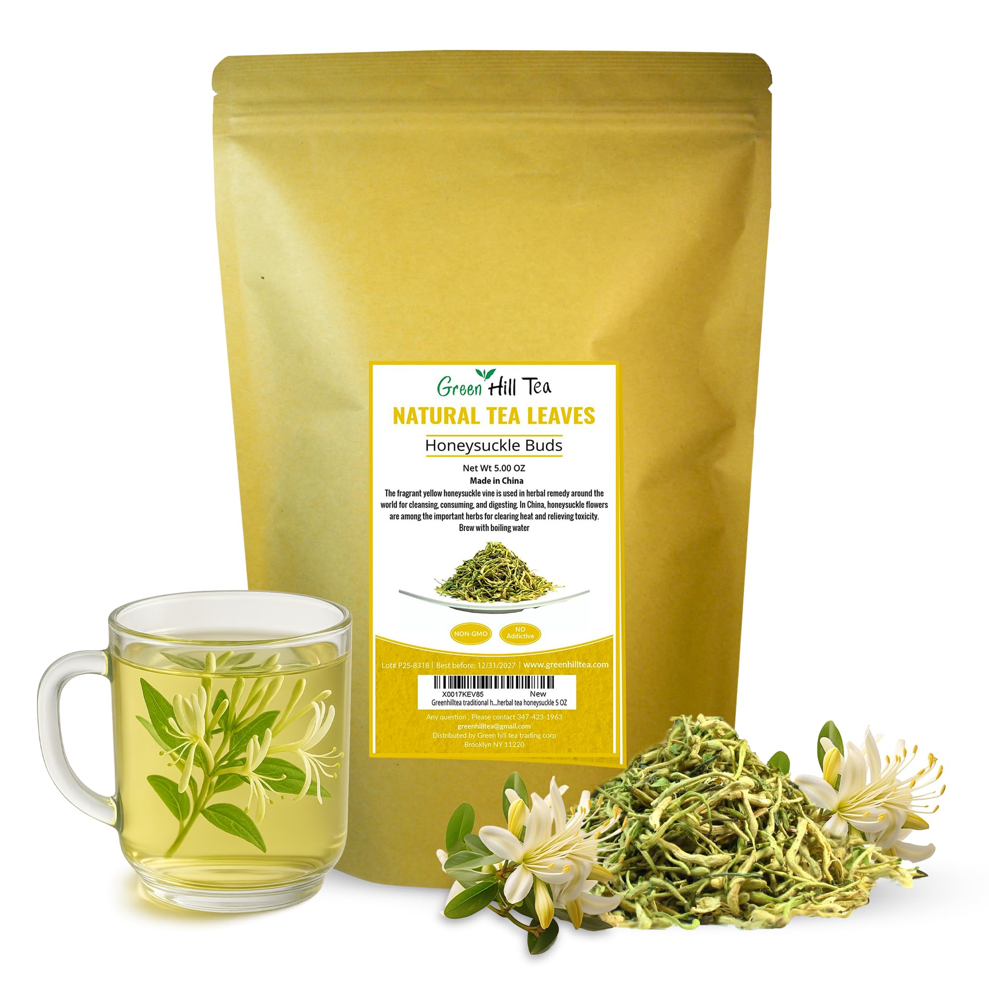 Greenhilltea no additives honeysuckle tea with clean ingredient promise