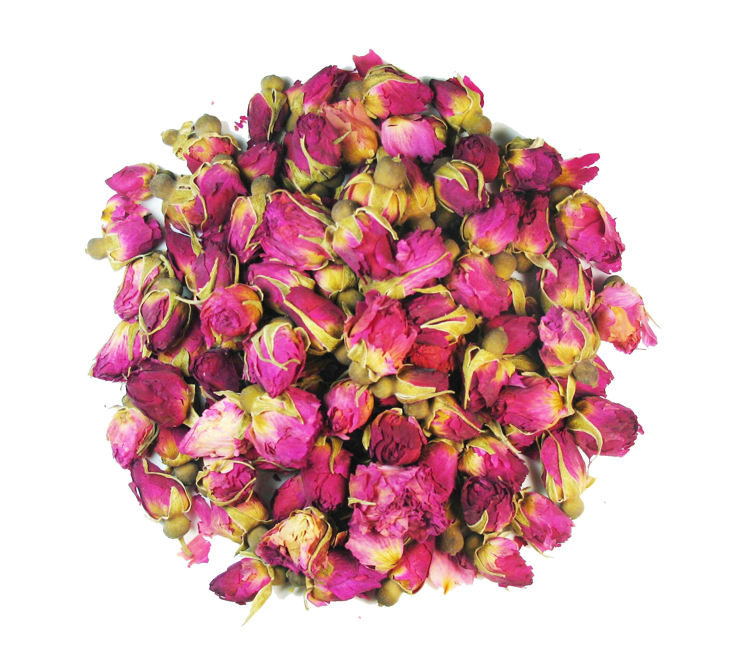Greenhilltea Rose Buds with steam and aroma highlighting sensory experience.