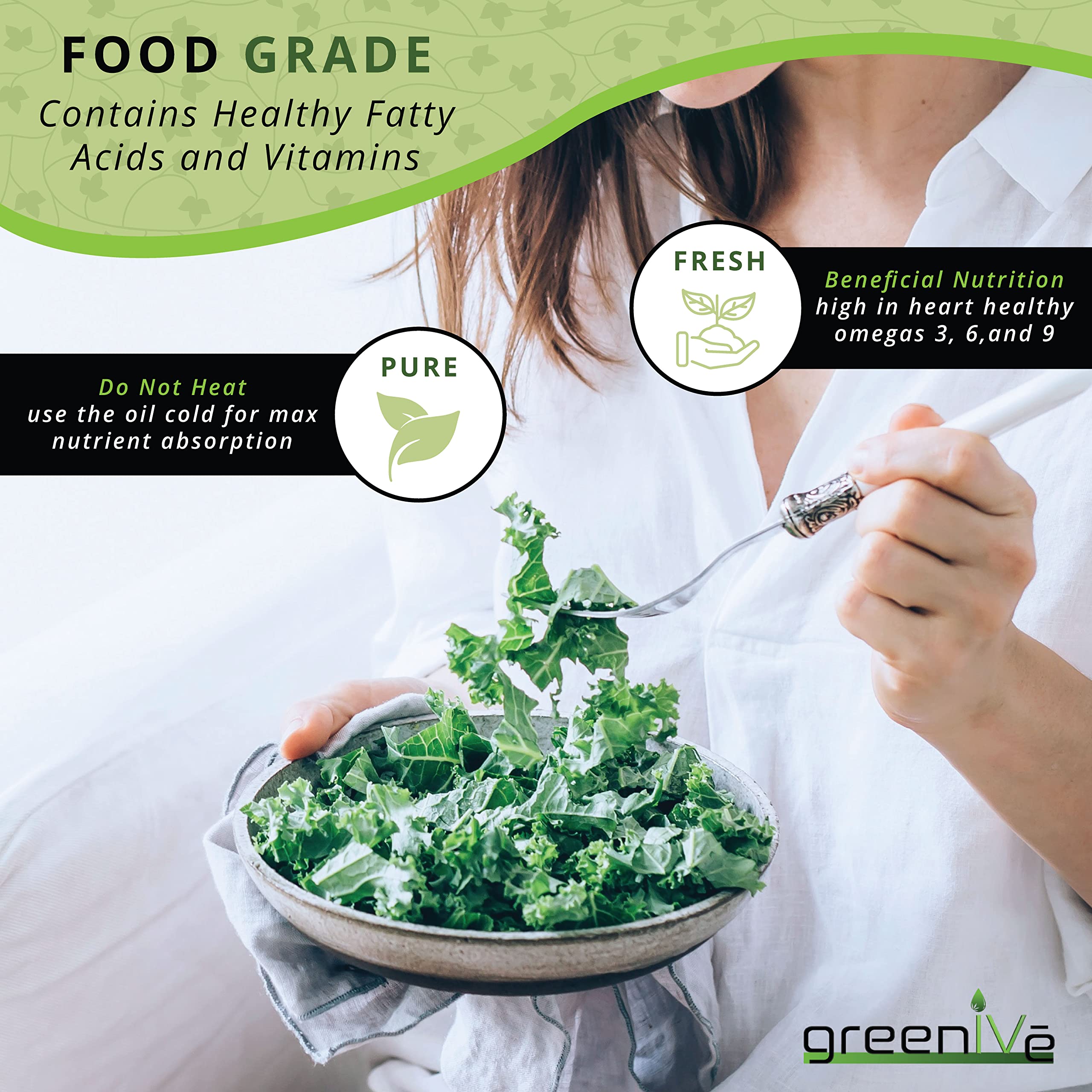 GreenIVe flax seed oil dressing idea, perfect base for light vinaigrettes.