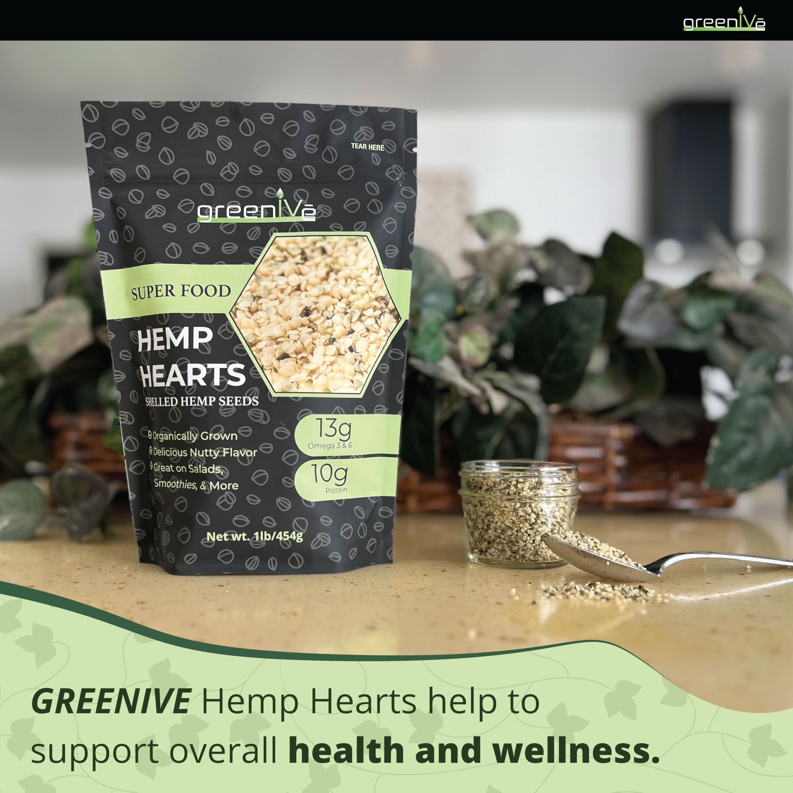 GreenIVe hemp hearts incorporated into baking for fiber and protein.
