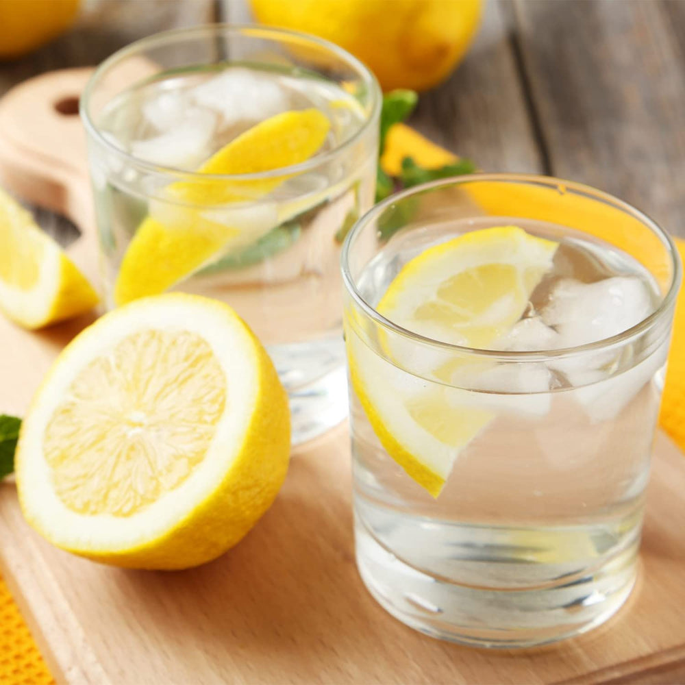 Grelim Lemon Powder smoothie prep for a bright breakfast boost