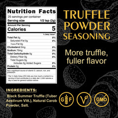 GRELIM premium truffle seasoning bottle pour delivers a subtle, balanced truffle kiss.