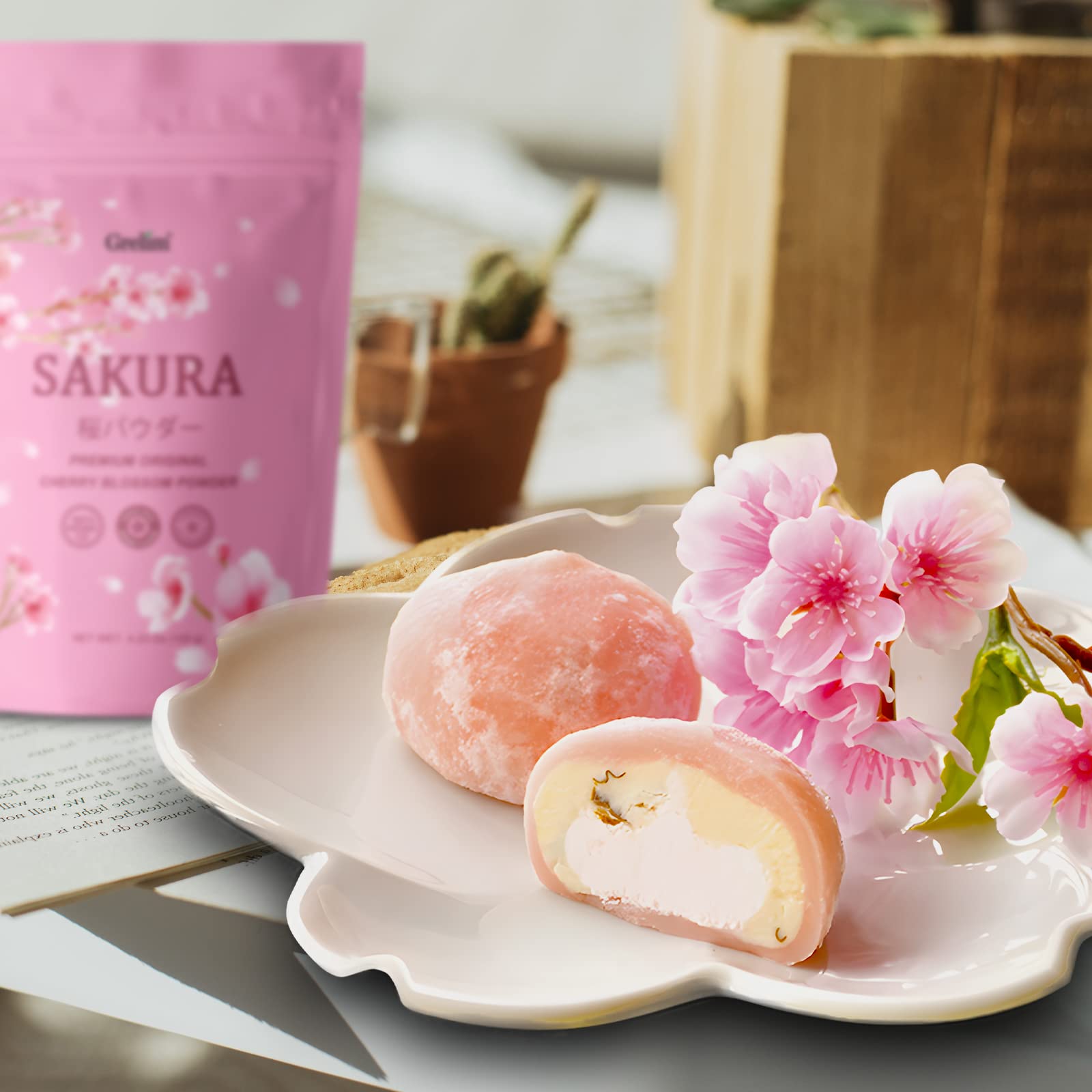 GRELIM Sakura powder Kanagawa origin label, authentic Japanese product
