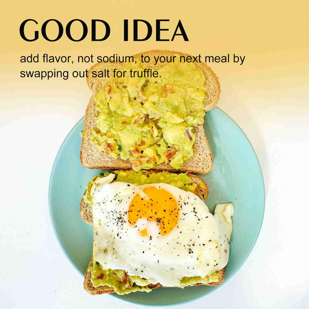GRELIM truffle seasoning pasta dish shot shows easy gourmet elevation.