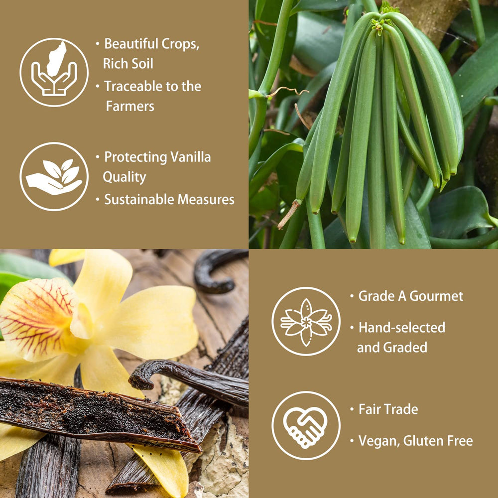 Grelim vanilla bean powder in dough, perfect for desserts